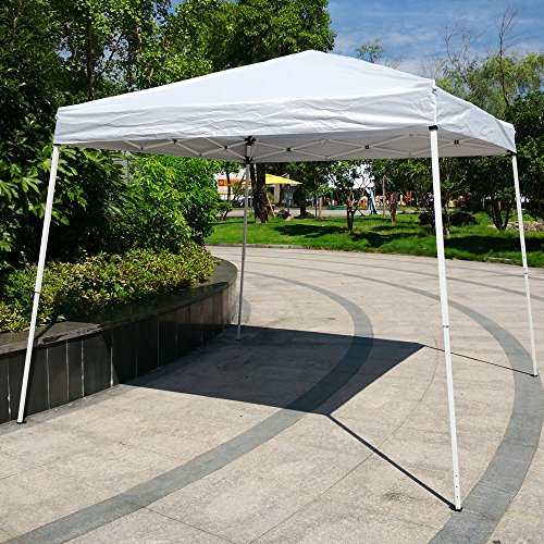 Z ZTDM 10' x 10' Outdoor Pop-Up Canopy,Folding Tent Portable Pergola for Wedding Party BBQ Event, Sunshade Waterproof Gabezo Patio Garden (10' x 10' White)