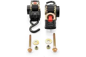 Tie Down Straps, 1" Width, Retractable -5.5', Bolt-On (E/F)