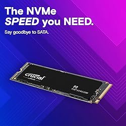 Crucial P3 500GB PCIe Gen3 3D NAND NVMe M.2 SSD, up