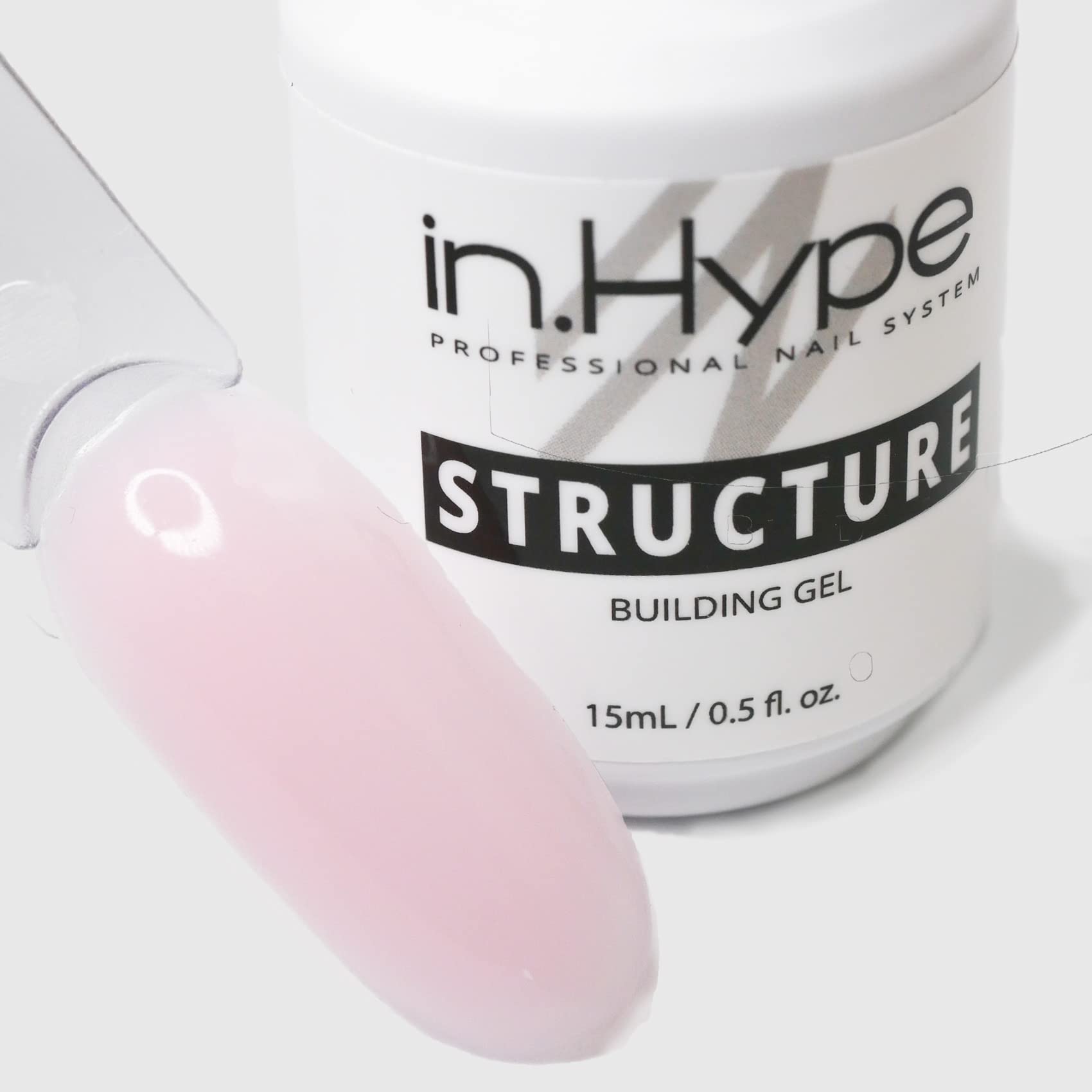 IN.HYPE Structure/Liquid Builder Gel/Hard Gel in a Bottle (BIAB) for Nail Enhancing (Baby Pink) - Image 2