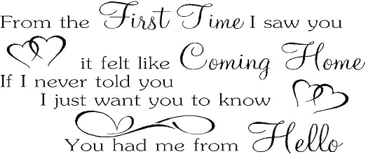 Bon Jovi You Had Me From Hello Song Lyrics Quote Vinyl Sticker Wall Art Children S Bedroom Words Phrases Decals Stickers Vinyl Art Decor Decals Stickers Vinyl Art