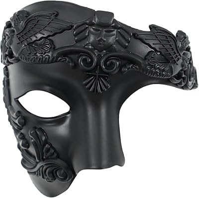 Oidea Men's Masquerade Mask Half Face Greek Roman Warrior Vintage Phantom