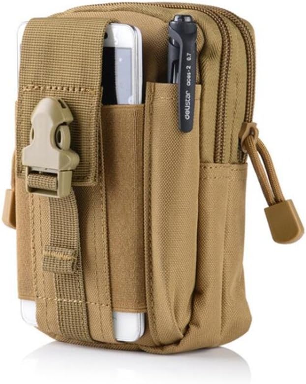 Foxtop 1000D Nylon Multi-Purpose Tactical Molle Pouch EDC Utility Gadget Belt Waist Bag, Camping Hiking Outdoor Gear Cell Phone Holster Holder