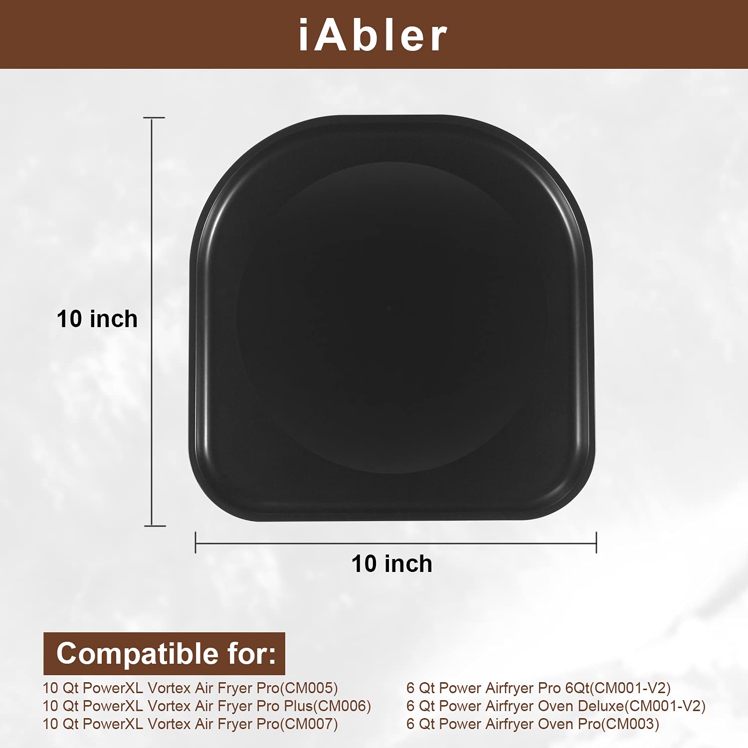 Original Air Fryer Drip Tray for PowerXL, Air Fryer Replacement Drip for PowerXL 10 Qt Vortex Air Fryer Pro, Pro Plus, 6Qt Power AirFryer Pro, Oven Deluxe,Oven Pro, 8Qt Power AirFryer Pro, NonStick