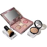 LAURA GELLER NEW YORK Baked Starter Kit: Medium - Best of the Best Full Face Palette + Baked Balance-n-Brighten Powder Foundation + Retractable Angled Kabuki Brush Set