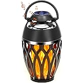 Vanten Outdoor Bluetooth Speakers, Bluetooth 5.0 Led Flame Speaker, IPX5 Waterproof Flame Torch Atmosphere Speaker, Patio Speakers Gifts for Men Women, Decorations for Party Garden Home