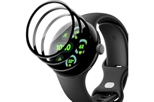 Murmure [3 Pack] Screen Protector for Google Pixel Watch 4 41mm, HD Clear 3D Curved Anti-Scratch PET Soft Screen Protector Fi