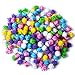 Acerich 1400 Pieces Assorted Pom Poms, Including 1100 Pcs Multicolor Pom Pom Balls Art Crafts, 4 Sizes Wiggle Googly Eyes, 200 Pcs Glitter Pompoms for DIY Creative Decorations (1400 Pcs(Multicolor1))