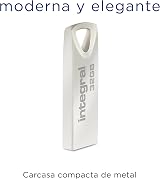 Integral 32GB USB 2.0 Flash Drive Arc Metal Casing Keyring File Transfer Backup view 2