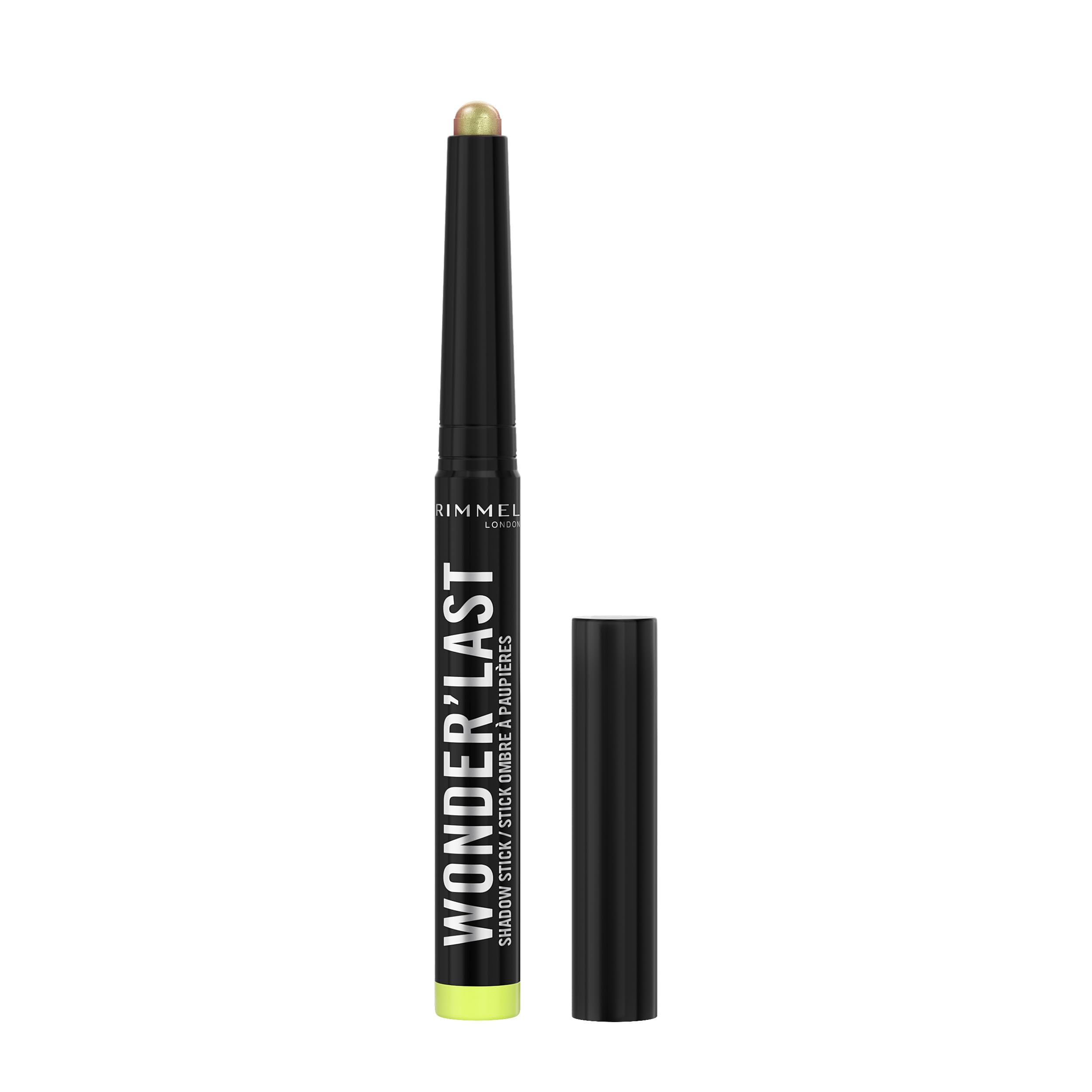 Rimmel Wonder'Last Shadow Stick, 008 Galactic Green, Easy To Apply, One Swipe Eyeshadow, Lasts All Day, Ultra-Creamy Formula, Buildable, Smudgeproof, Vegan
