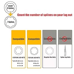 VEXPLO Small 6 Spline & 7 Spline Sockets Fuel Rim