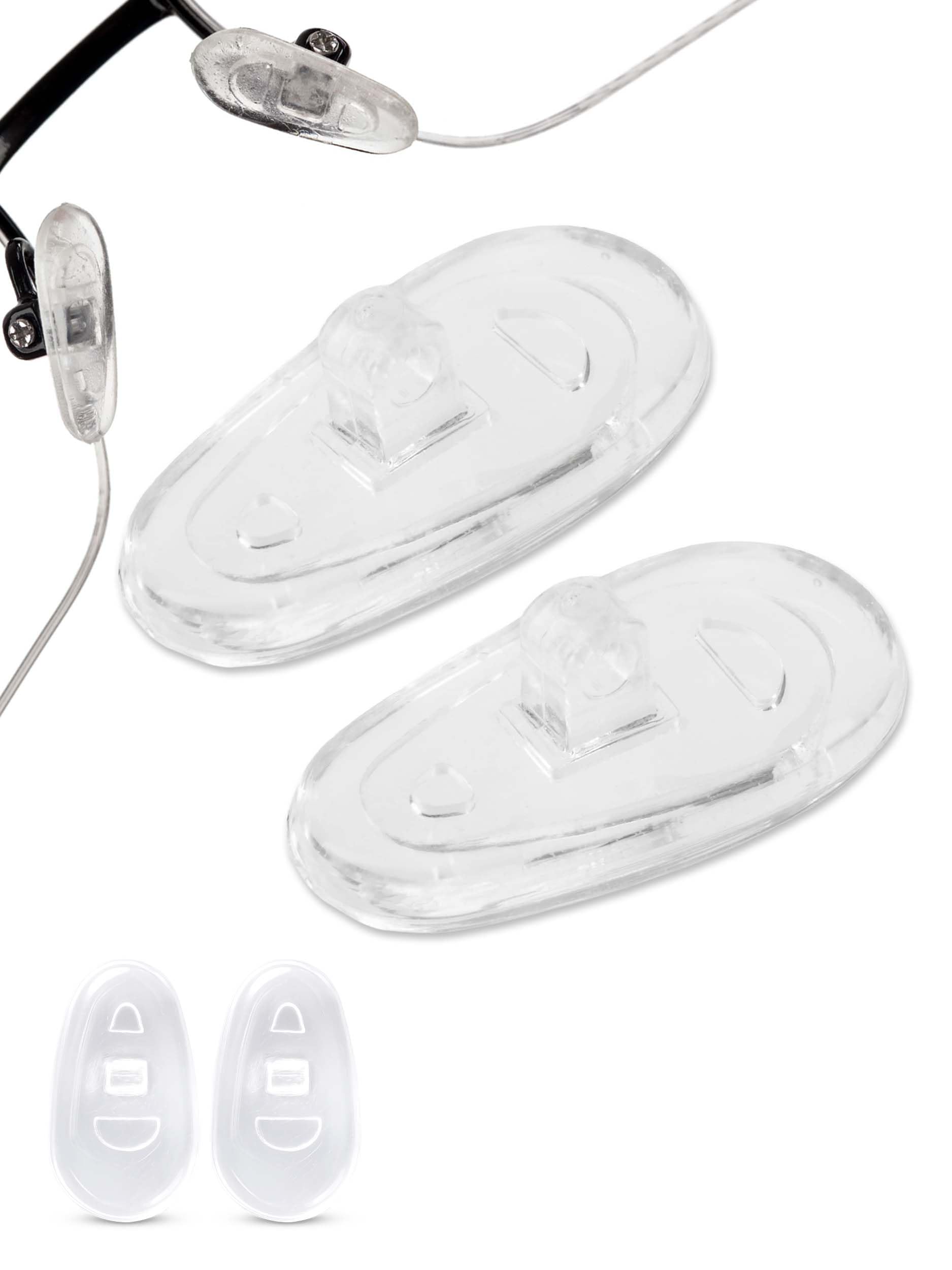 SPORTS WORLD VISION Glasses Nose Pads | Premium Quality Soft Silicone A-Shape Nose Pads for Glasses | 17mm Screw-in Glasses Cushions in 2 Pairs