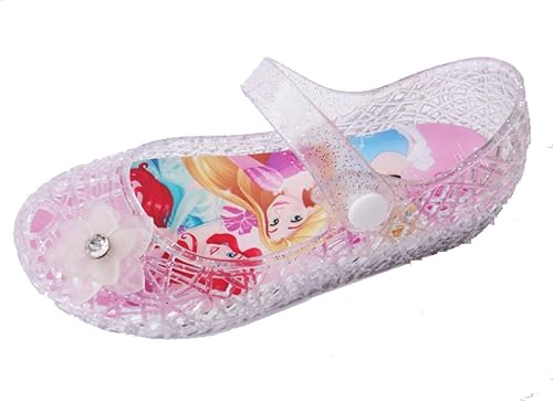 Amazon コマリヨー ディズニー プリンセス 子供サンダル シンデレラ アリエル ラプンツェル 光る靴 子供靴 キッズ シューズ 7117 03 16 19cm 18cm サンダル