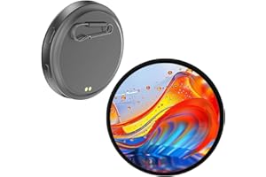 Digital Badge Pin, 1.7'' HD Touchscreen Smart Electronic Display Badge for Photos, GIFs & 15s Videos for Backpacks, Bluetooth