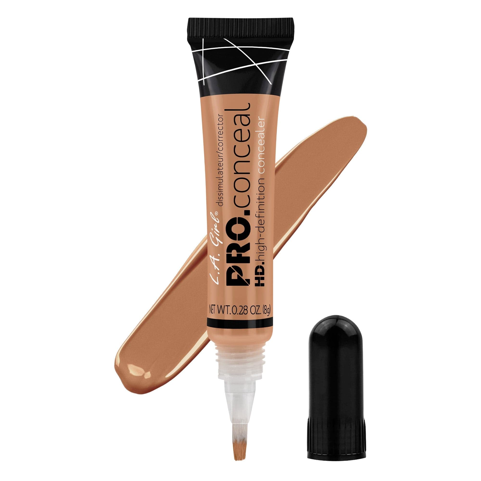L.A. Girl PRO.Conceal HD High Definition Concealer, Medium Bisque 8g - Creamy Blendable Formula for Flawless Coverage, Colour Correcting & Highlighting