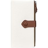 BVEOGMRO Women Soft Leather Wallets Slim Bifold RFID Blocking Ladies Credit Card Holder Double Zipper Pockets