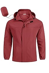 COOFANDY Men's Rain Jacket Waterproof Lightweight