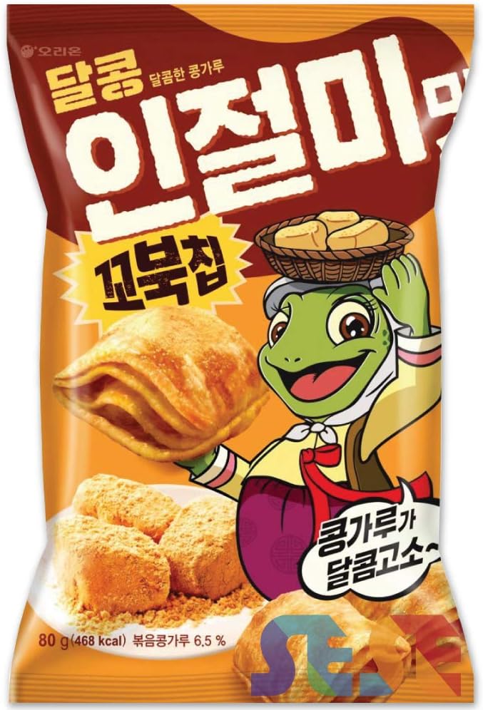 Amazon 日本初上陸 オリオン コブクチップ きなこ味 80g 6個セット 話題の韓国お菓子 Sese スナック菓子 通販