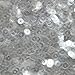 5mm Flat Round Sequin Paillettes Clear Crystal Transparent Made in USA.