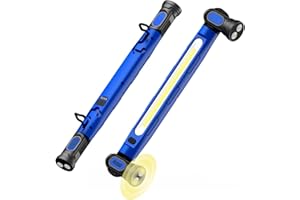 MechaniLite Work Light,3000LM LED Magnetic Light bar 5200mAh Under Hood Light with Hooks, Portable Magnetic Rechargeable Cord