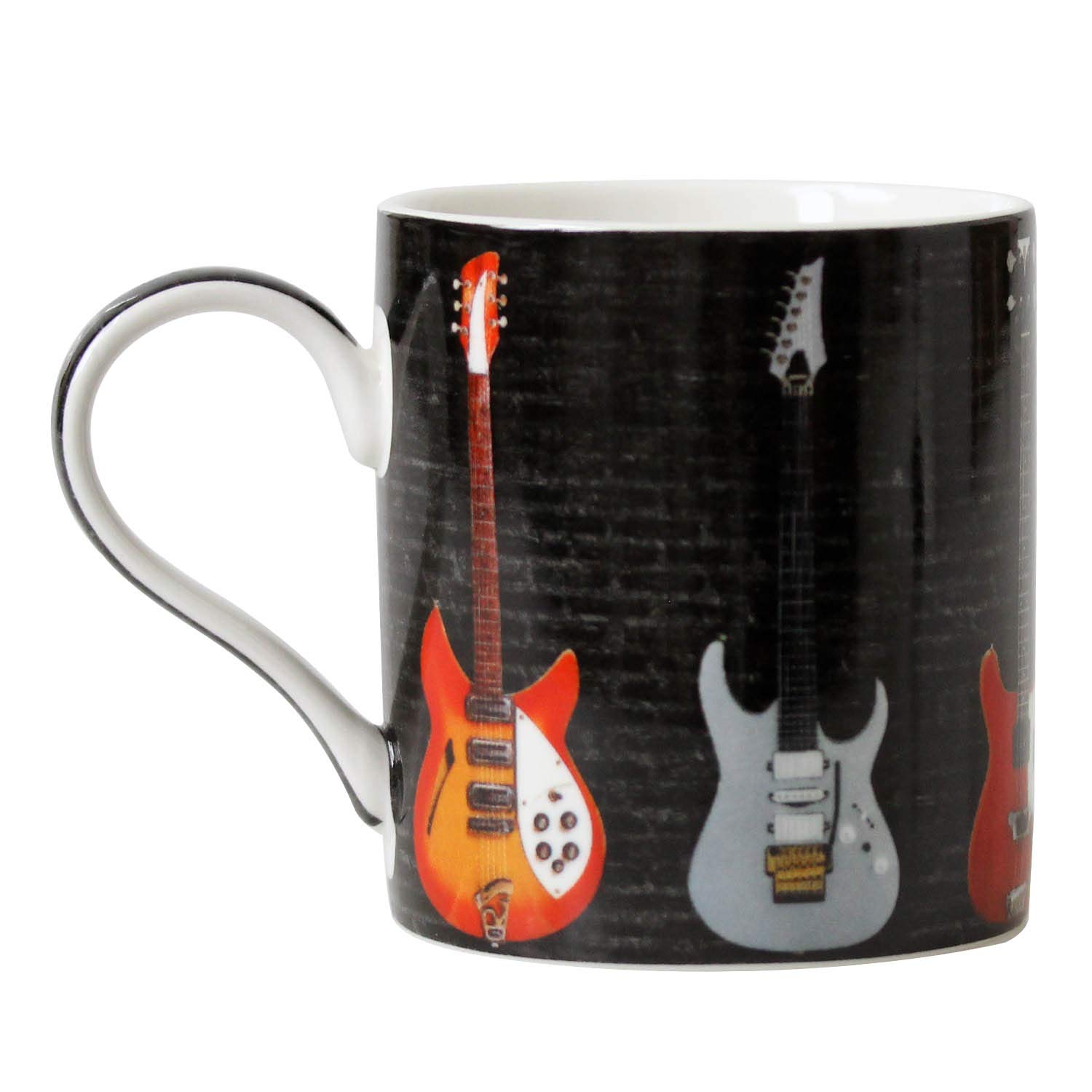 The Leonardo Collection Guitar Mug for Home & Kitchen | Newly Designed Mugs for Tea & Coffee | Lovely Cup for Mens Gifts & Birthday Gifts for Women, White