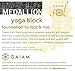 Gaiam Sol Foam Medallion Yoga Block - Dense Latex-Free EVA Foam Non-Slip Surface for Yoga, Pilates, Meditation, Black (Premium)