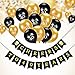 Konsait 40th Birthday Decoration, Cheers to 40 Birthday Banner,Hello 40 Birthday Balloons, Black and Gold,for Man Women Celebration 40th Birthday for 40 Years Old Party Decor Favors Supplies