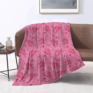 Amazon Com Couch Blanket Angel Eros With Hearts And Old Fashioned