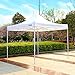 Ohuhu 10 x 10 ft Pop-Up Canopy Tent, Instant Shelter Canopy with Wheeled Carrying Bag, White