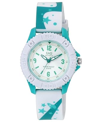 Q&Q Pixie Analog White Dial Childrens Watch - VQ96J021Y