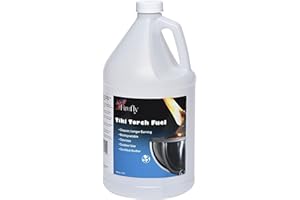 Firefly Tiki Torch Fuel – Clean-Burning Outdoor Lamp Oil for Tiki Torches and Lanterns. Low Smoke, Pure, Odorless Formula, Long-Lasting – Outdoor Patio & Garden Use - 1 Gallon