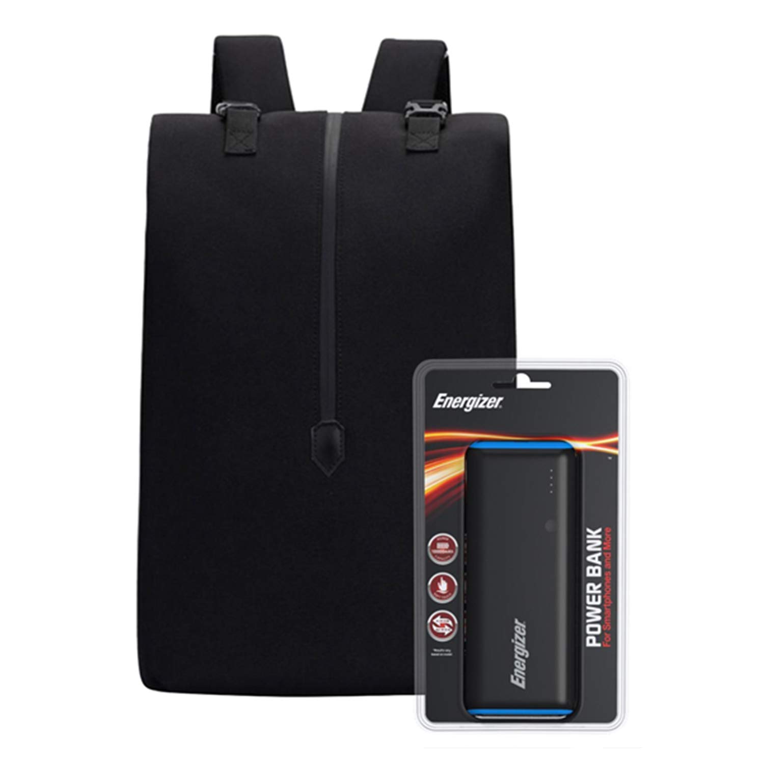 Energizer EPB004 Laptop Charging Bag with UE10007 Power Bank - Black