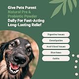 Pets Purest Digestive Prebiotic Probiotic for Dogs Cats 100% Natural Fibre view 3