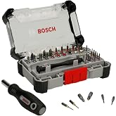 BOSCH PB4042 42-Piece Precision Screwdriver Bit Set, Driver Bits Tool Kit | Precision screwdriver set includes phillips, torx, hex, and specialty bits with two magnetic handles &amp; pick-and-click case