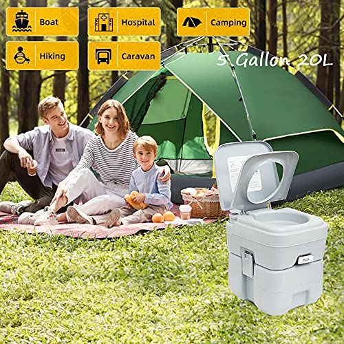 Comft Portable Composting Toilet for Camping 20L 5 Gallon Porta Potty