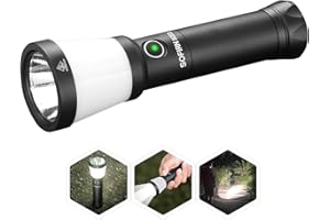 WENEASKER SOFIRN SCO3, Camping Lantern Rechargeable Flashlight, Bright LED Flash Light with 2000 Lumens, Combo Side Light, IPX8 Water Resistance, for Home, Hiking, Reading, Emergency,Gift for Family,Friends