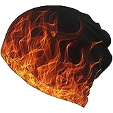 Skull Beanie Hat Baggy Slouchy Skull Chemo Beanies Cap Stretch Scarf Head Wrap Hip Hop Hats for Men Women Winter