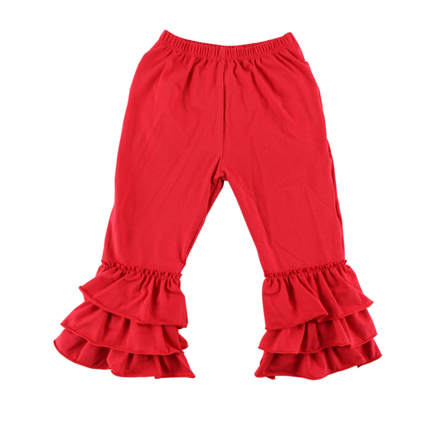 Buy Wennikids Children's Little Girls Ruffle Soft Cotton Flare Pants
