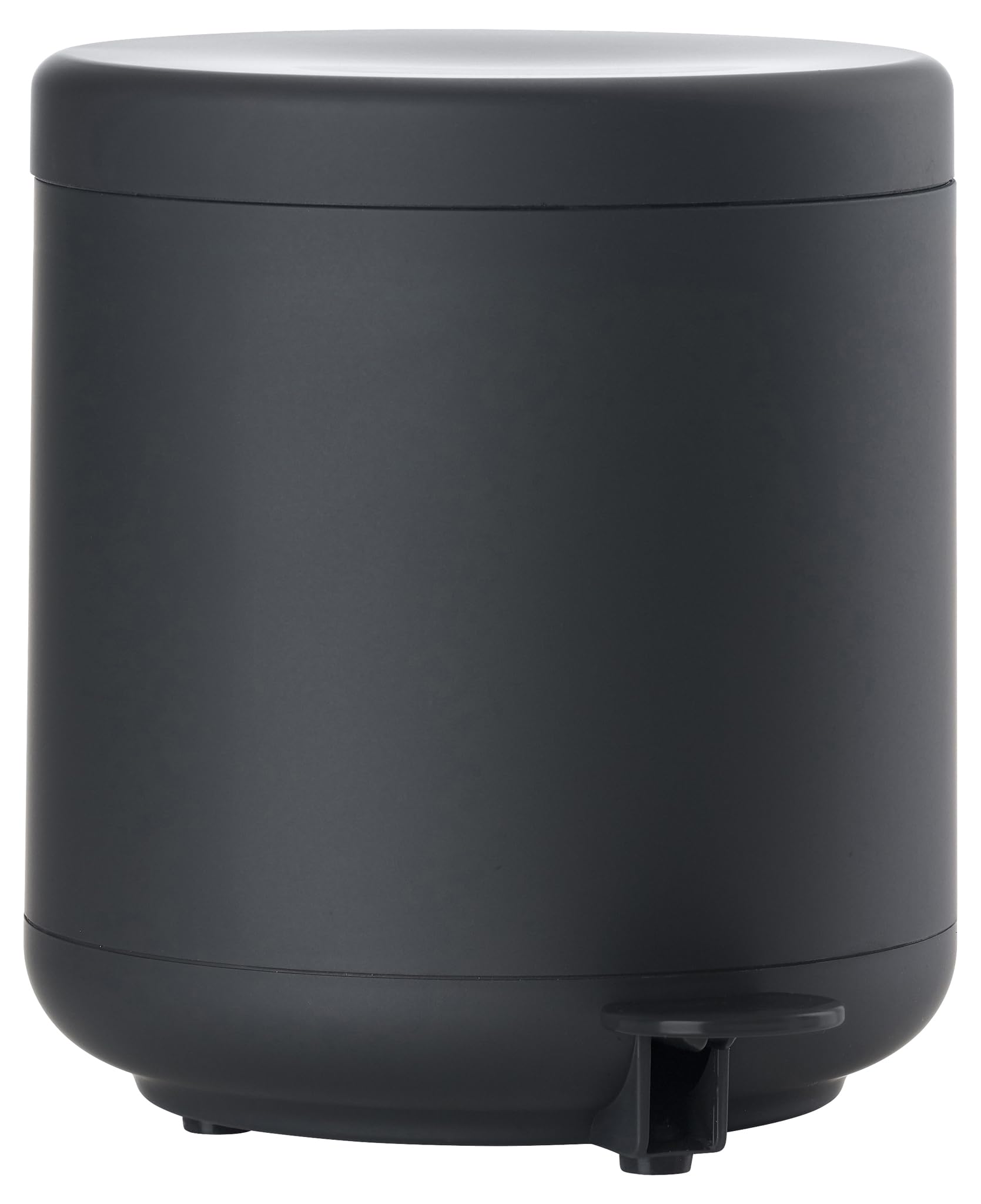 Zone Denmark Ume Pedal Bin, Bathroom Waste Bin with Lid, Small Rubbish Bin with Inner Bucket, Hygienic Hands Free Foot Pedal Trash Can, 4 Litres, Black