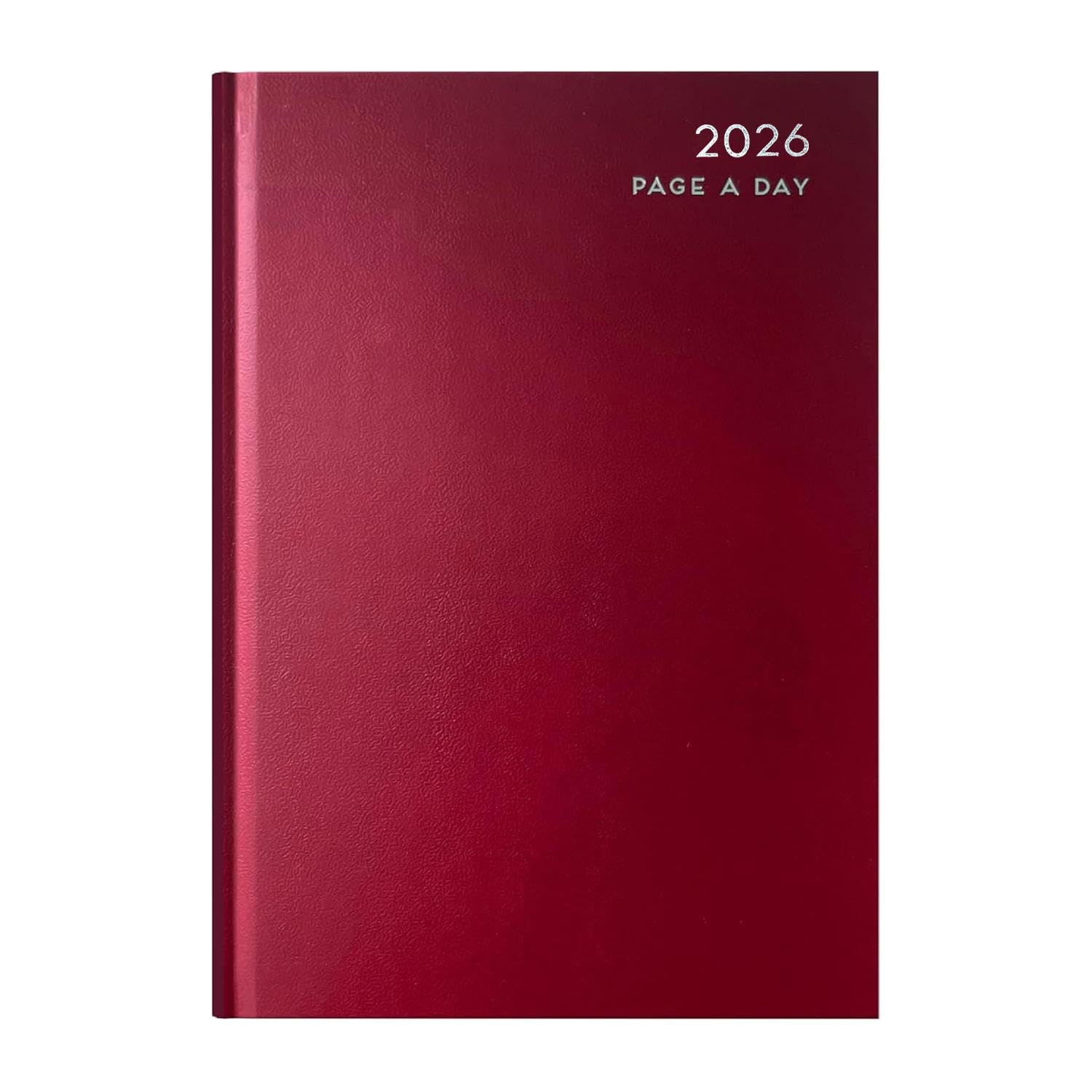 VIVAAS 2026 Diary A4 | A5 | A6 Page A Day Desk And Week To View Hard Backed Organiser For Student, Teacher, Home, Office, Business Year Planner (A4 Day A Page, Red)