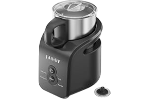 JASSY Milk Frother and Steamer,4 IN 1 Automatic Electric Milk Steamer Powerful Foaming,10.1oz/300ml Hot/Cold Foam Maker & Milk Warmer(UPGRADE)