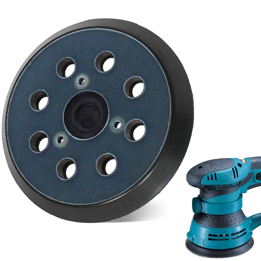 ZDNT 5 Inch BO5031 Replacement Sander Base,8 Hole Sanding Backing Pad Hook and Loop Sander Pad with for Makita BO5030 BO5031 BO8041 BO5041 (1)
