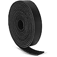 Ringsun 1/2 Inch Wide Flat Leather Straps for Crafts, Full Grain Leather Strips Cord String for Crafts, Tooling (2mm Thick 72.5 Inches Long Black)