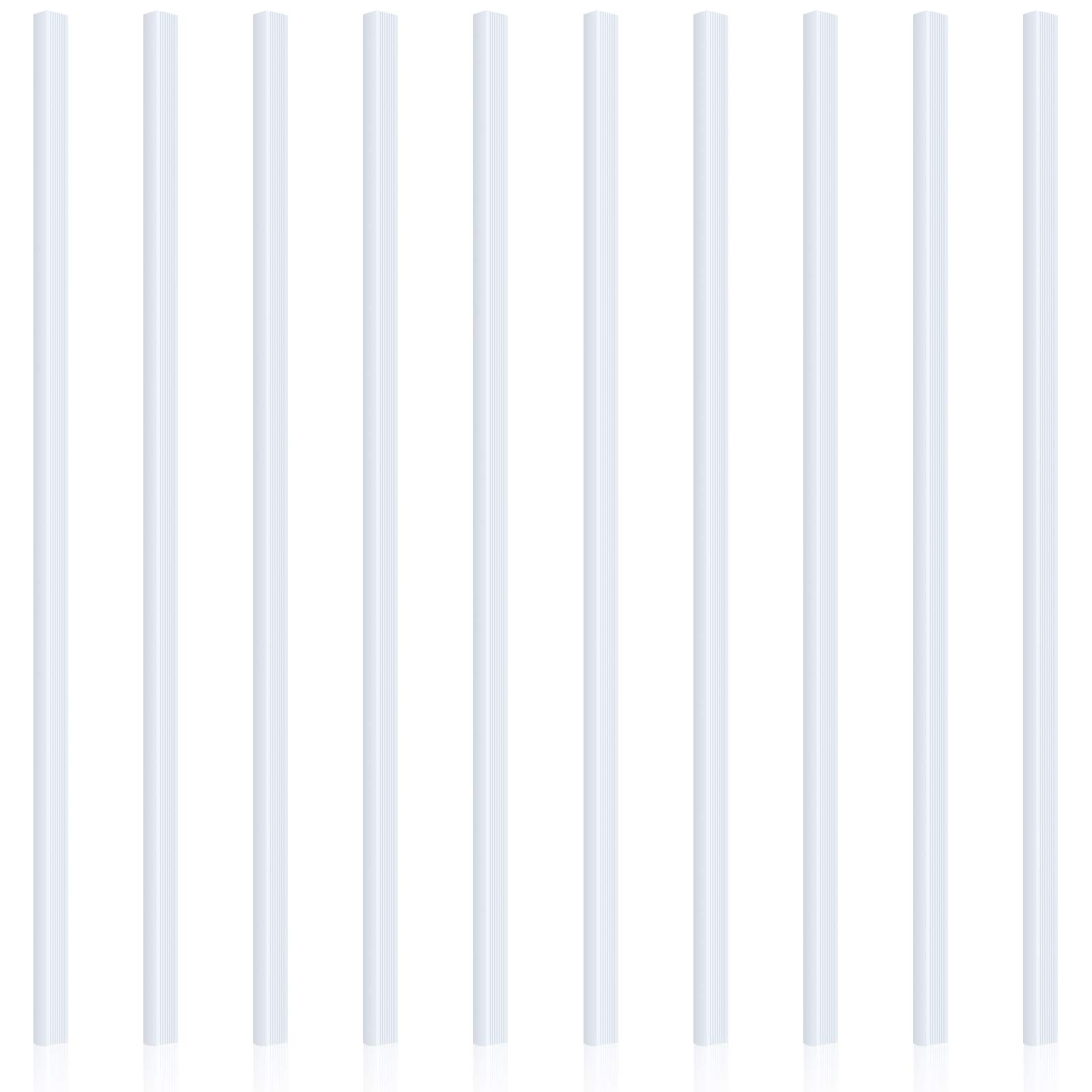 Photo 1 of Pelopy 20 Pack Binding Bars Slide Grip, 40 Sheets Capacity, Plastic Slide for School Office Report Cover A4 Spine(White,0.8 cm)