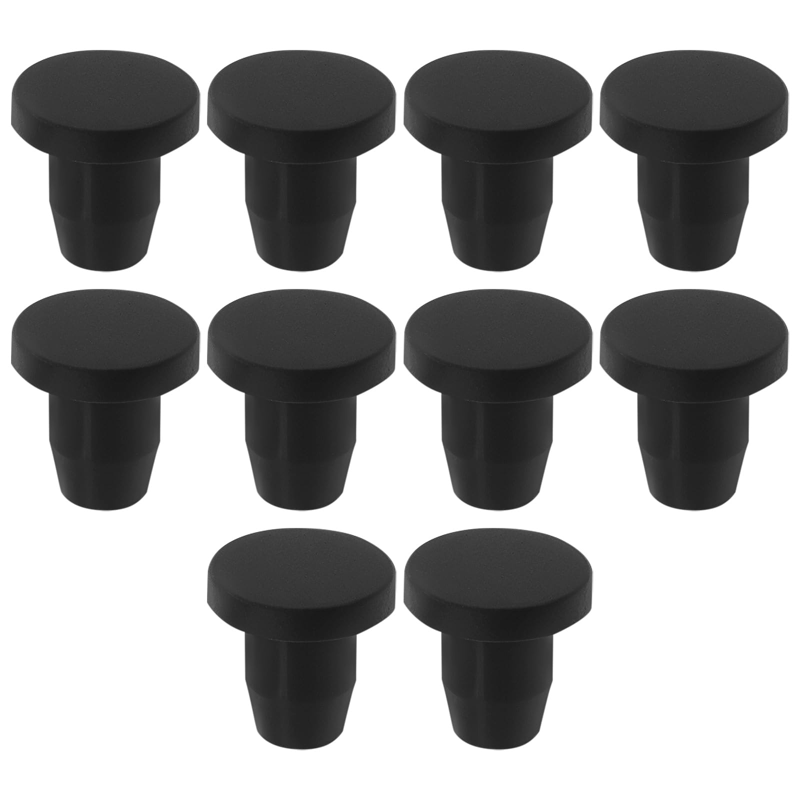 Be In Your Mind 10Pcs Rubber T-shaped Snap in Locking Hole Plugs Suits Hole Size 6mm Kitchen Rubber Partition Waterproof Plug