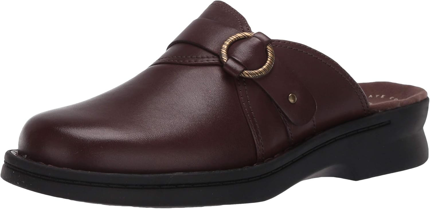 clarks leather clogs