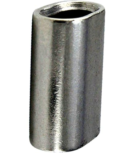 Zinc Plated Copper Swage Sleeves For 1/16" Wire Rope – 50 To 1000 Pcs