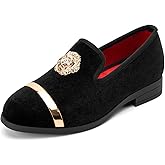 Meijiana Boy's Loafers Slip-On Dress Shoes Dress Formal Tuxedo Shoes