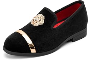 Meijiana Boy's Loafers Slip-On Dress Shoes Dress Formal Tuxedo Shoes