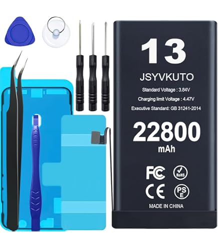 Amazon.com: JSYVKUTO 22800mAh Battery for iPhone 13 Mini, New 0